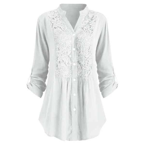 Long Puff Sleeve Blouse for Women