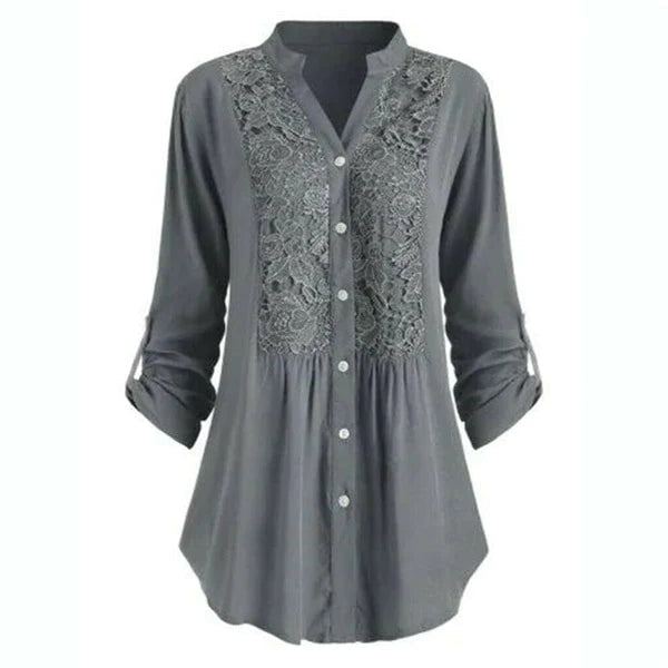Long Puff Sleeve Blouse for Women