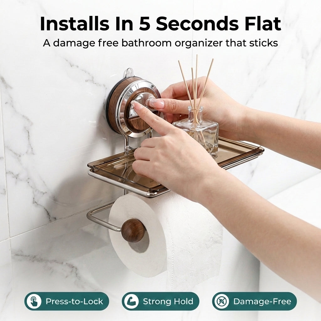QuickStick Toilet Paper Hook