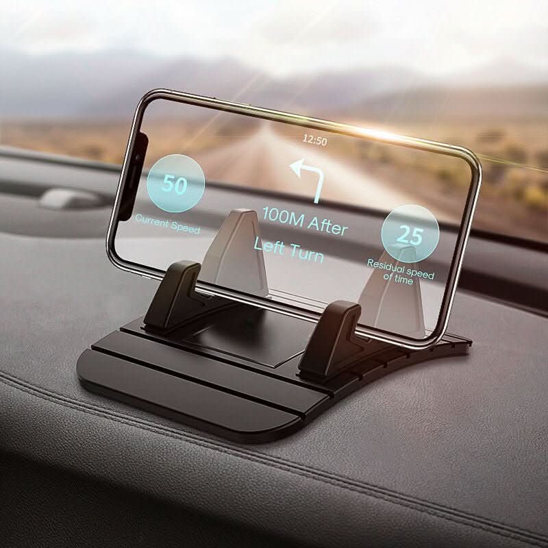 Car Cell Phone Holder | Dashboard Mounting | Non-Slip Silicone Pad | GripMate