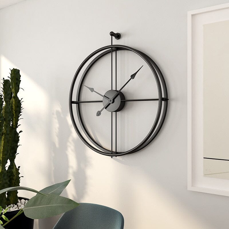 Geometric Design Oversized Wall Clock in Nordic Style