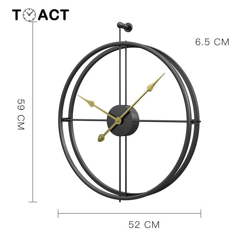 Geometric Design Oversized Wall Clock in Nordic Style