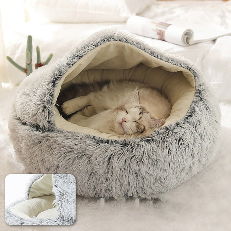 Cloofie™ – Plush Cave Bed for Cats (40% Off)