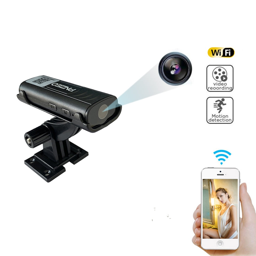 Portable Mini Security Camera for Home Surveillance & Monitoring