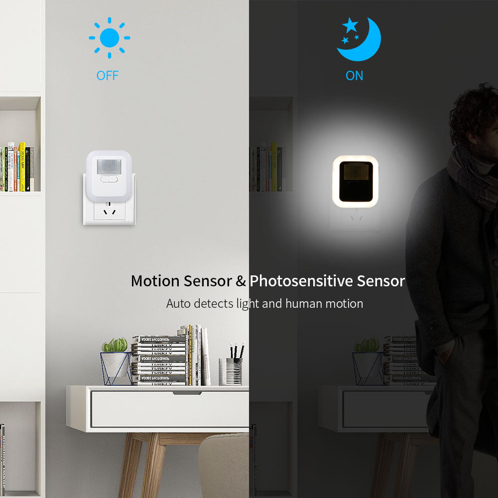 LED Night Light with Motion Sensor – Automatic Wall and Hallway Illumination for Safe Night Use