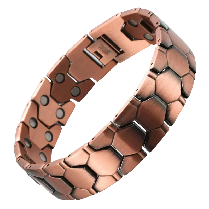 Pure Copper Magnetic Therapy Bracelet for Fatigue & Circulation