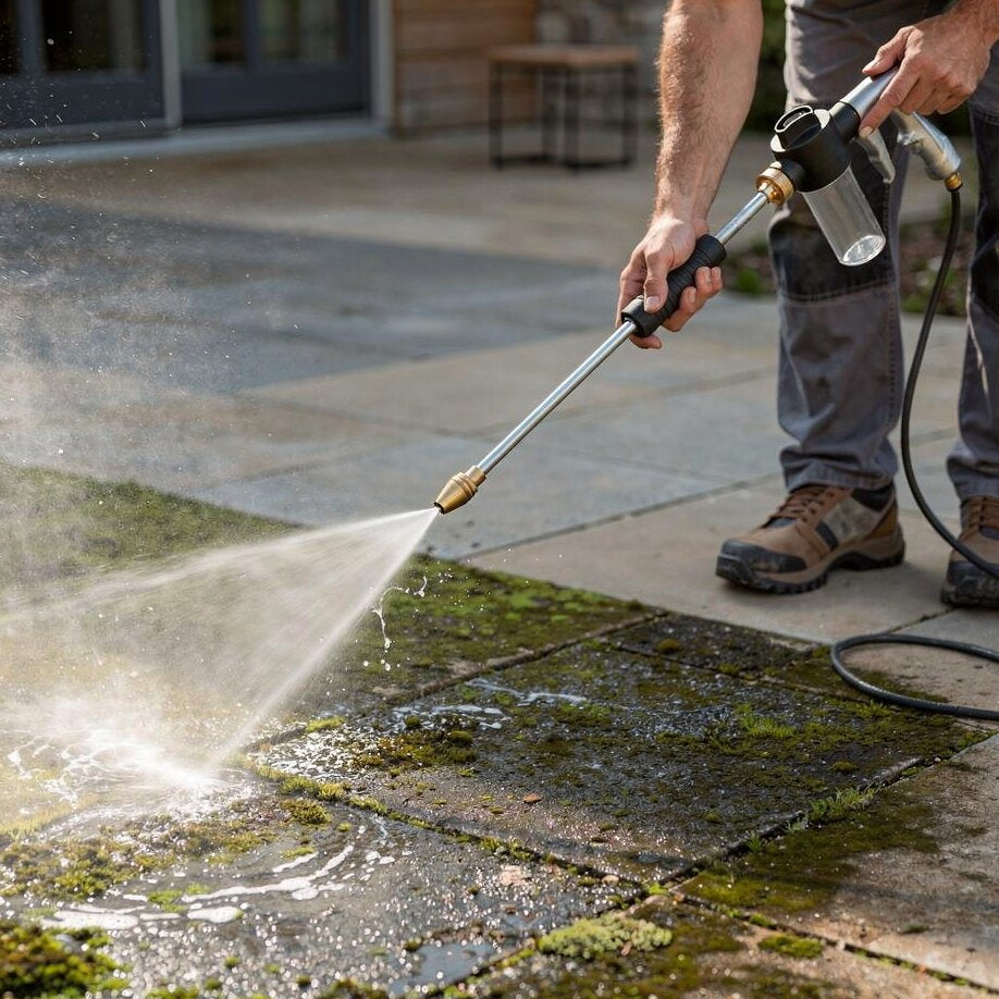 High-Pressure Washer | Variable Spray Nozzle | Soap Dispenser Function | Strahlio