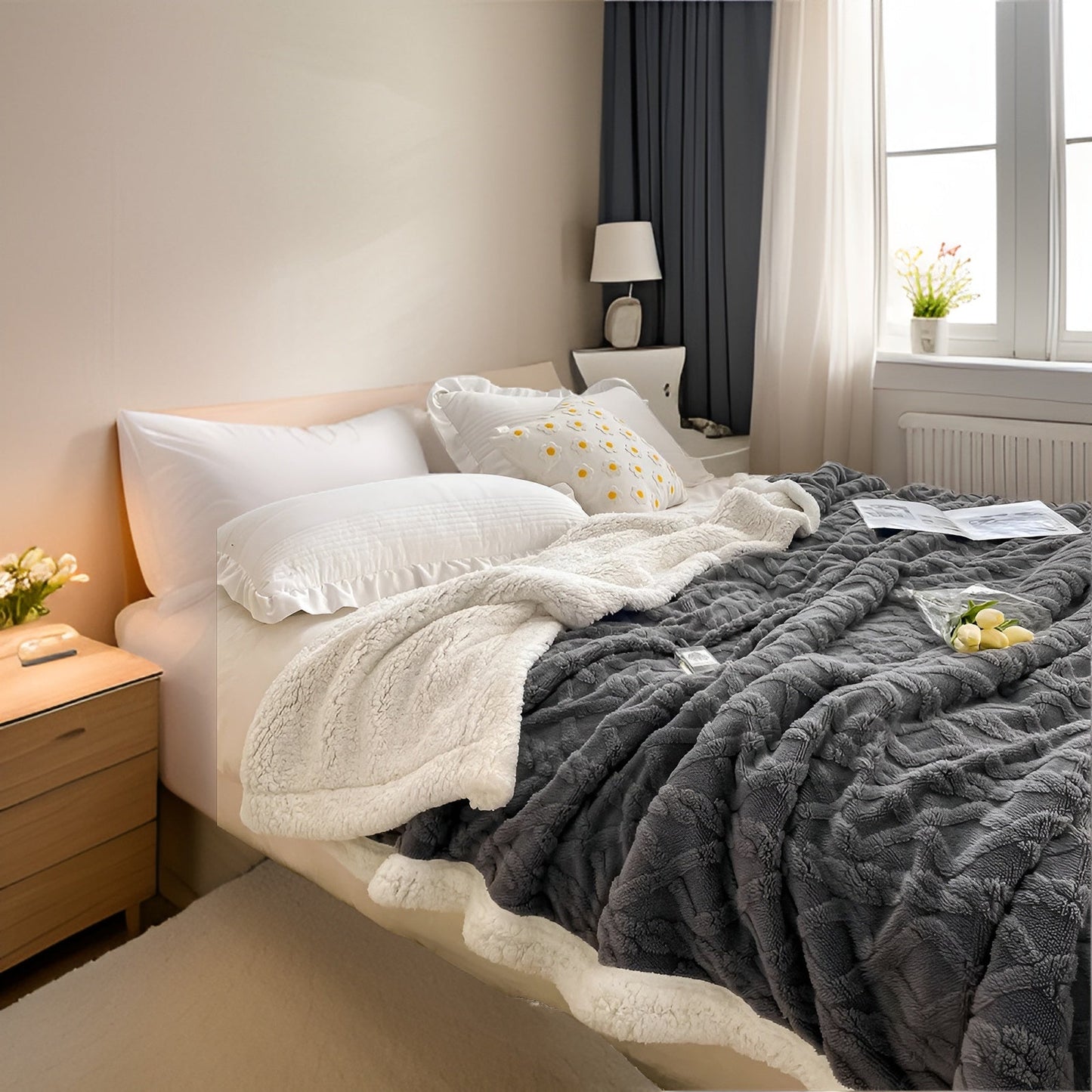 WarmHaven – Luxury Reversible Fleece Blanket