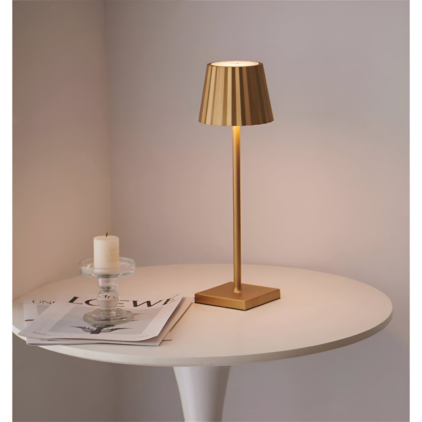 LaminaTouch 2.0 - Dimmable Wireless and Rechargeable Modern LED Table Lamp