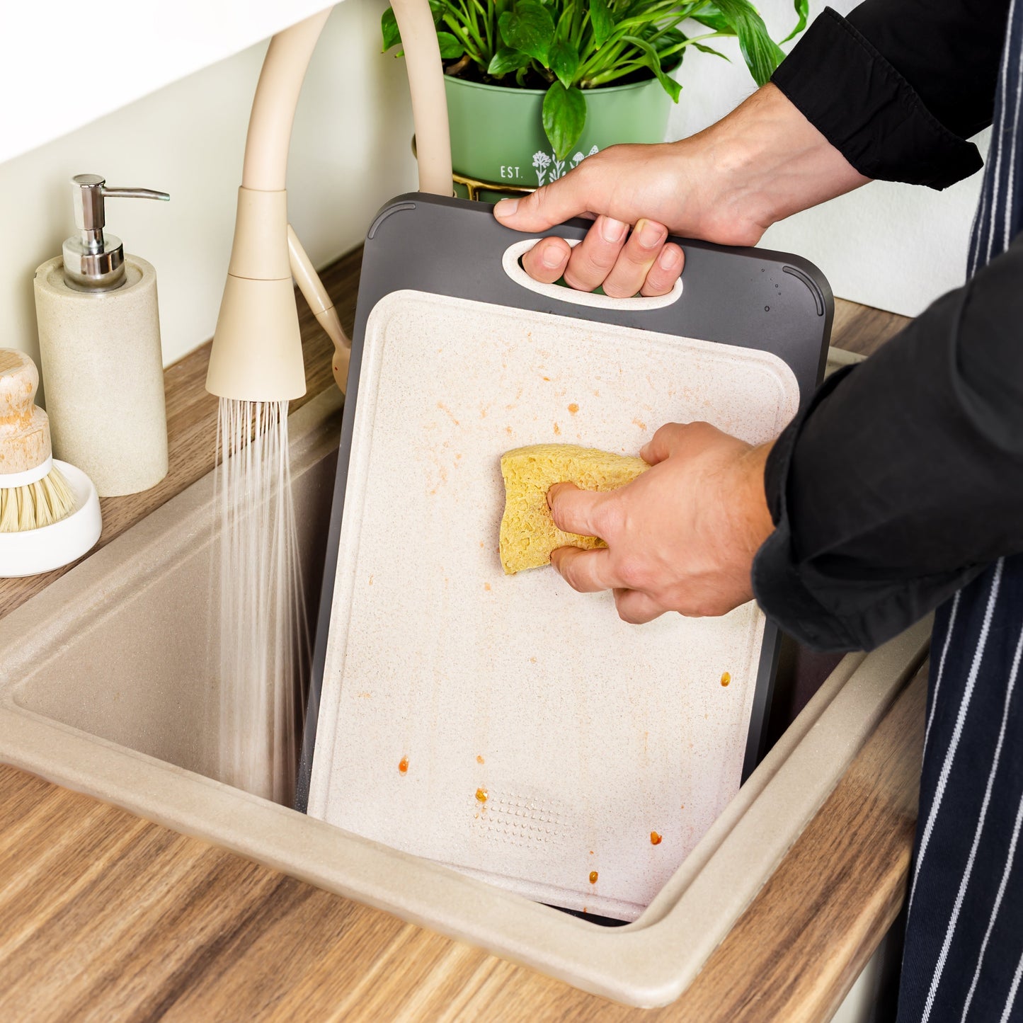 Durable Non-Porous Kitchen Cutting Board – Safe for Food Prep and Cooking