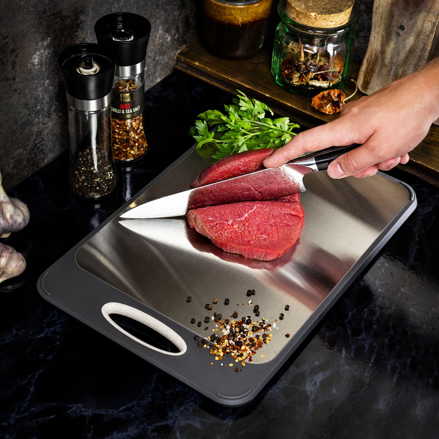 Durable Non-Porous Kitchen Cutting Board – Safe for Food Prep and Cooking