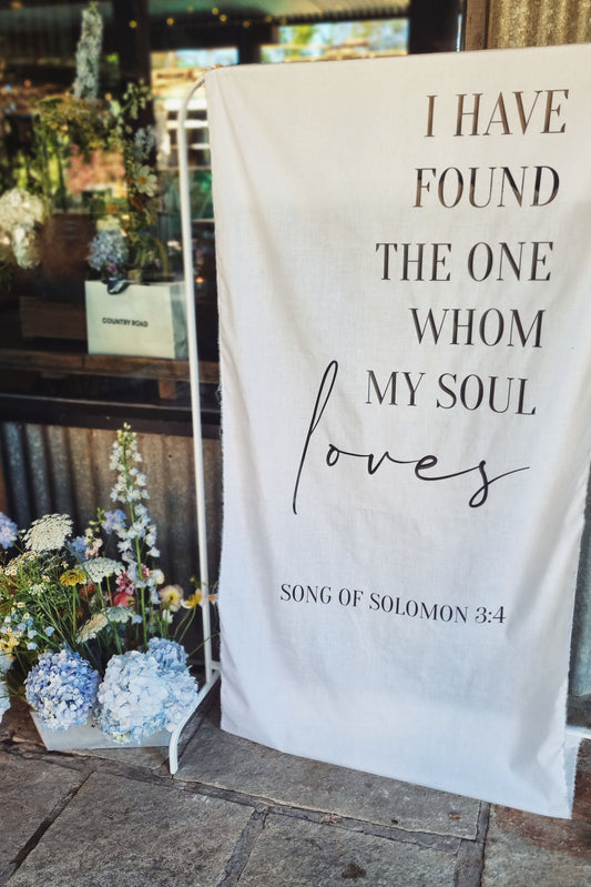 Personalized Wedding Sign / I Have Found the One Whom My Soul Loves song of Solomon