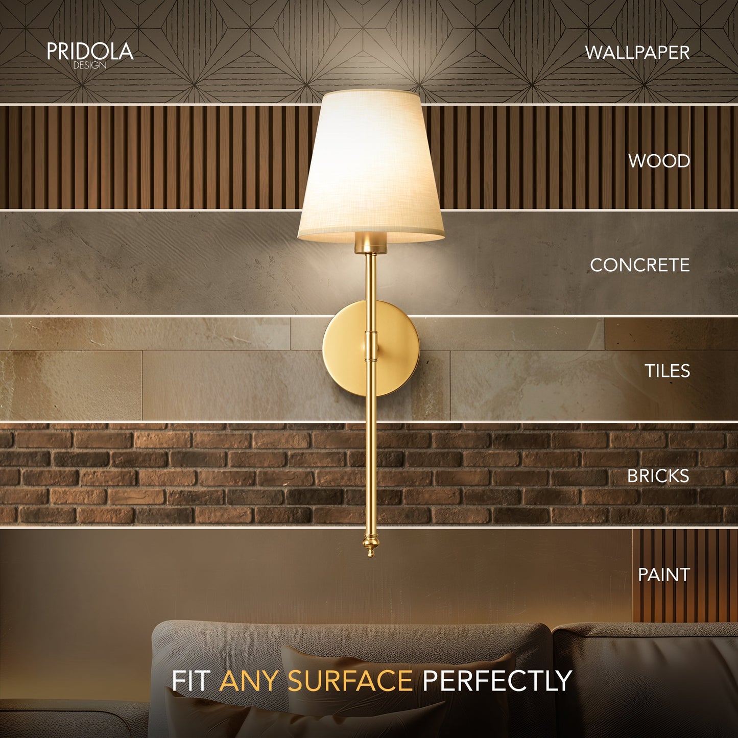 LuxeGlow Sconce - Wall Light for Easy, Tool-Free Home Lighting