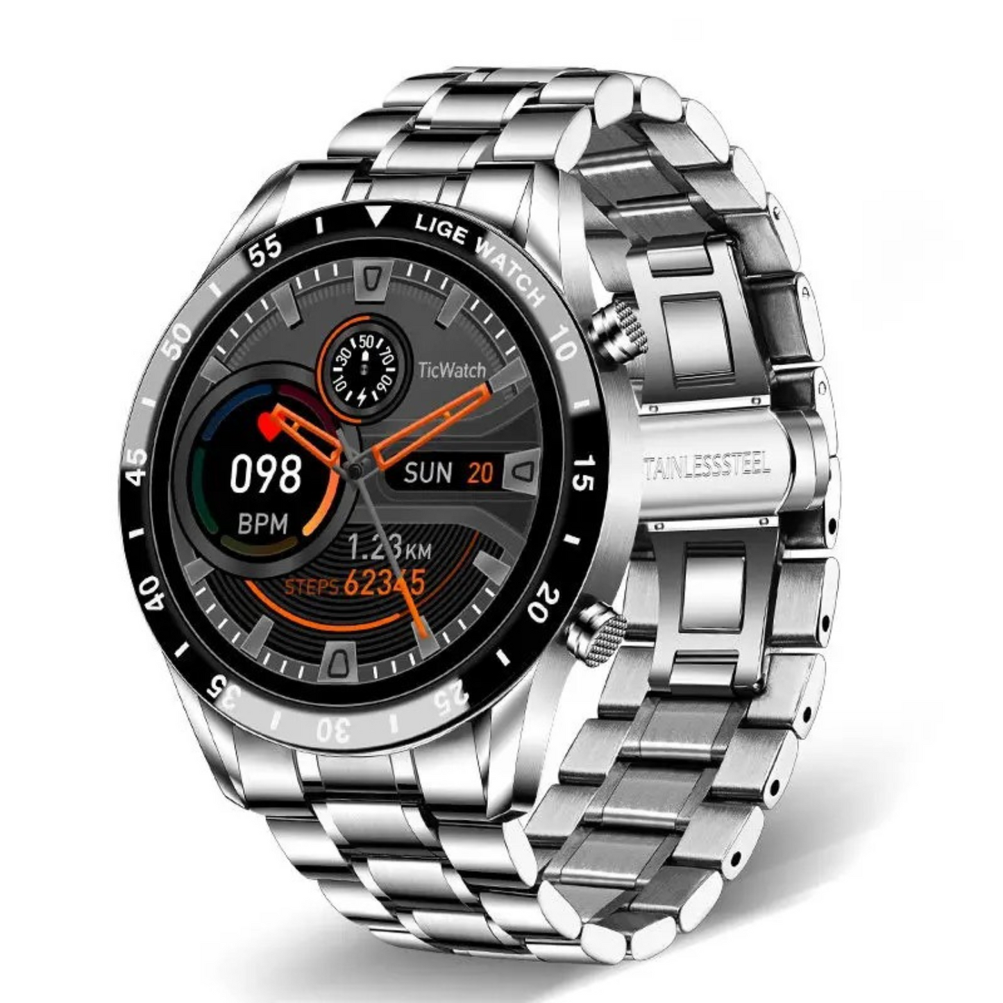 Elegant Multi-Functional Smartwatch with Stylish Design