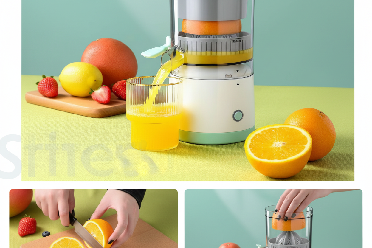 Citrus Juice Extractor for Home Use – Easy Squeezer for Oranges & Lemons