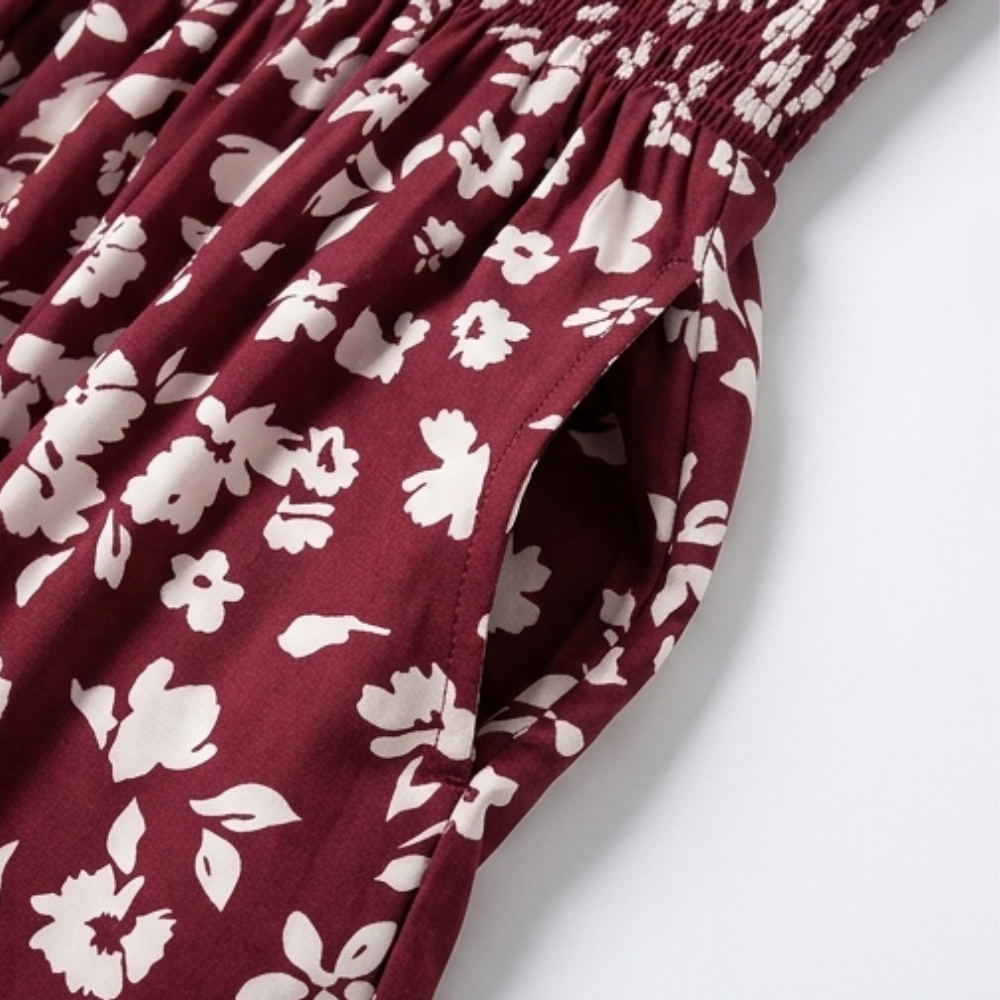 Bloomette™ – Smocked Chiffon Romper with Pockets