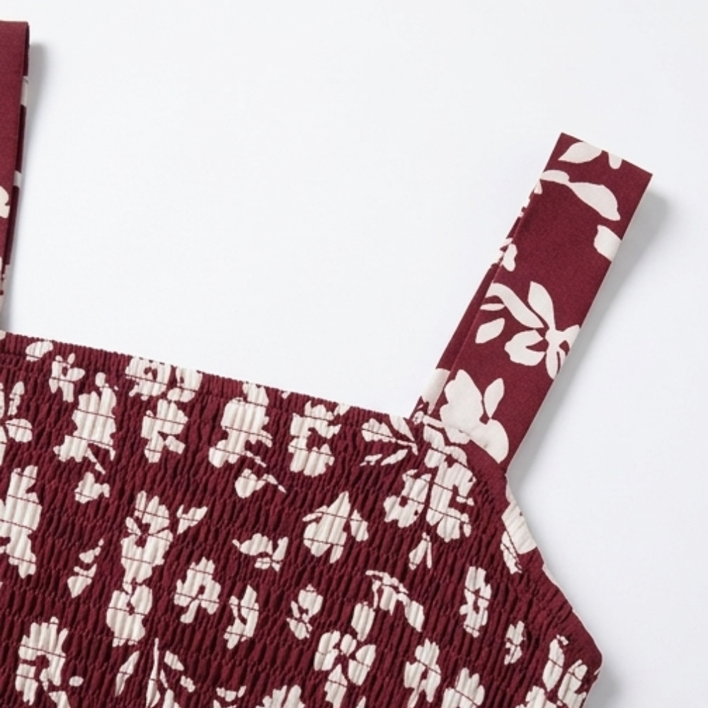 Bloomette™ – Smocked Chiffon Romper with Pockets