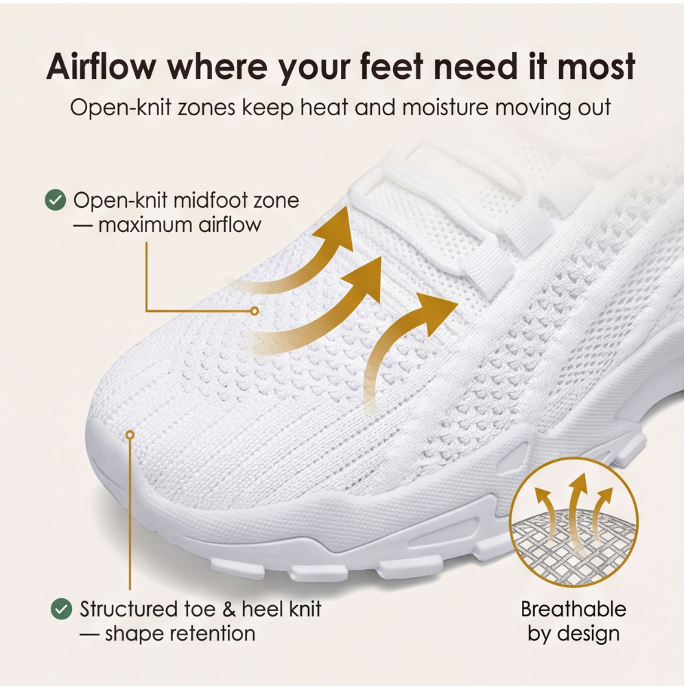 Airessa™ Breathable Mesh Sneakers for All Day Comfort