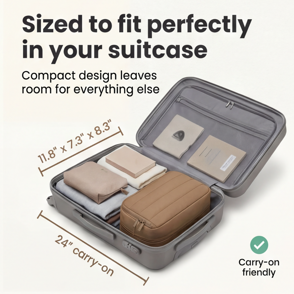 Carrion™ – 4 Compartment Travel Toiletry Organizer