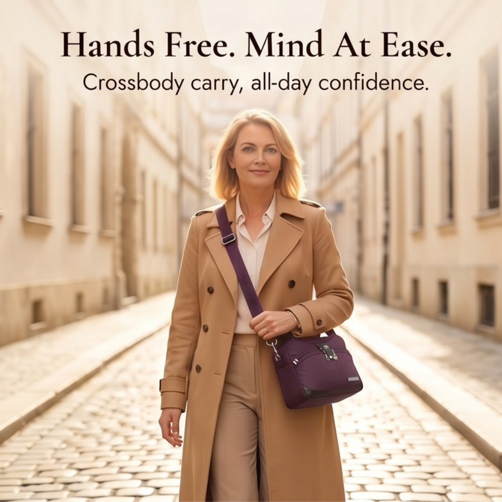 Carryella™ – Multi-Pocket Shoulder Bag with Anti-Theft Design