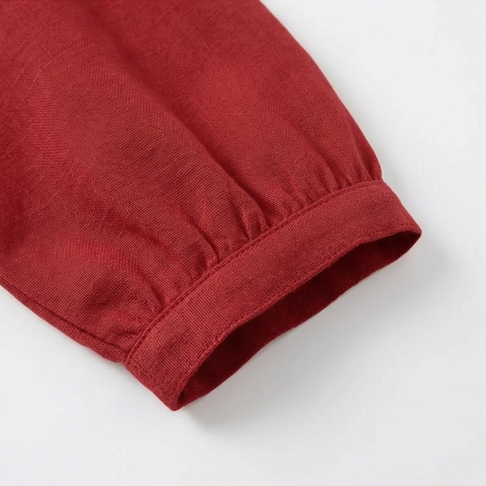 Collaré™ – Retro Peter Pan Collar Button Up Blouse