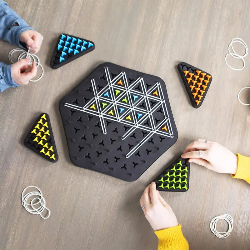 Chain Triangle Puzzle Game – Sophisticated Logic Game for 2–4 Participants