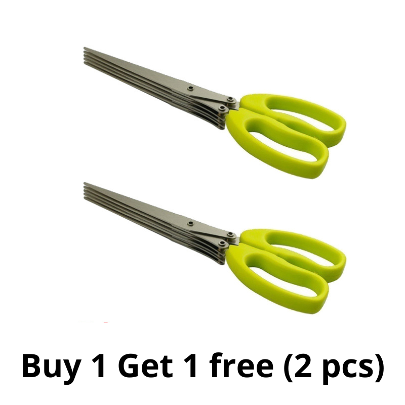 SliceMate 5-Blade Herb Scissors for Kitchen Food Preparation
