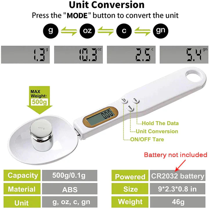 ☆☆☆☆☆ "THIS SPOON IS VERY ACCURATE AND EASY TO USE!" - REGAN L.