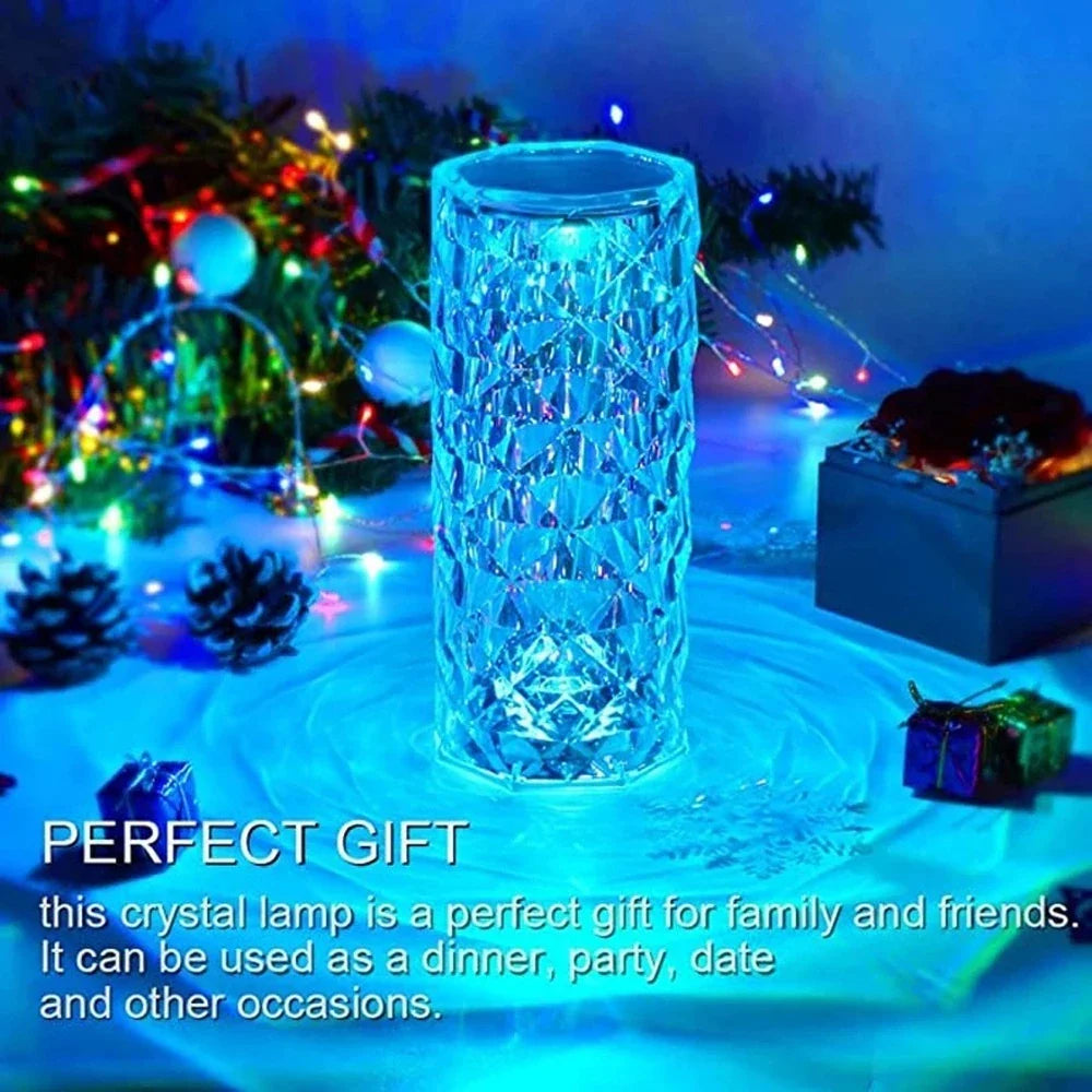 Touch Rose Crystal Lamp