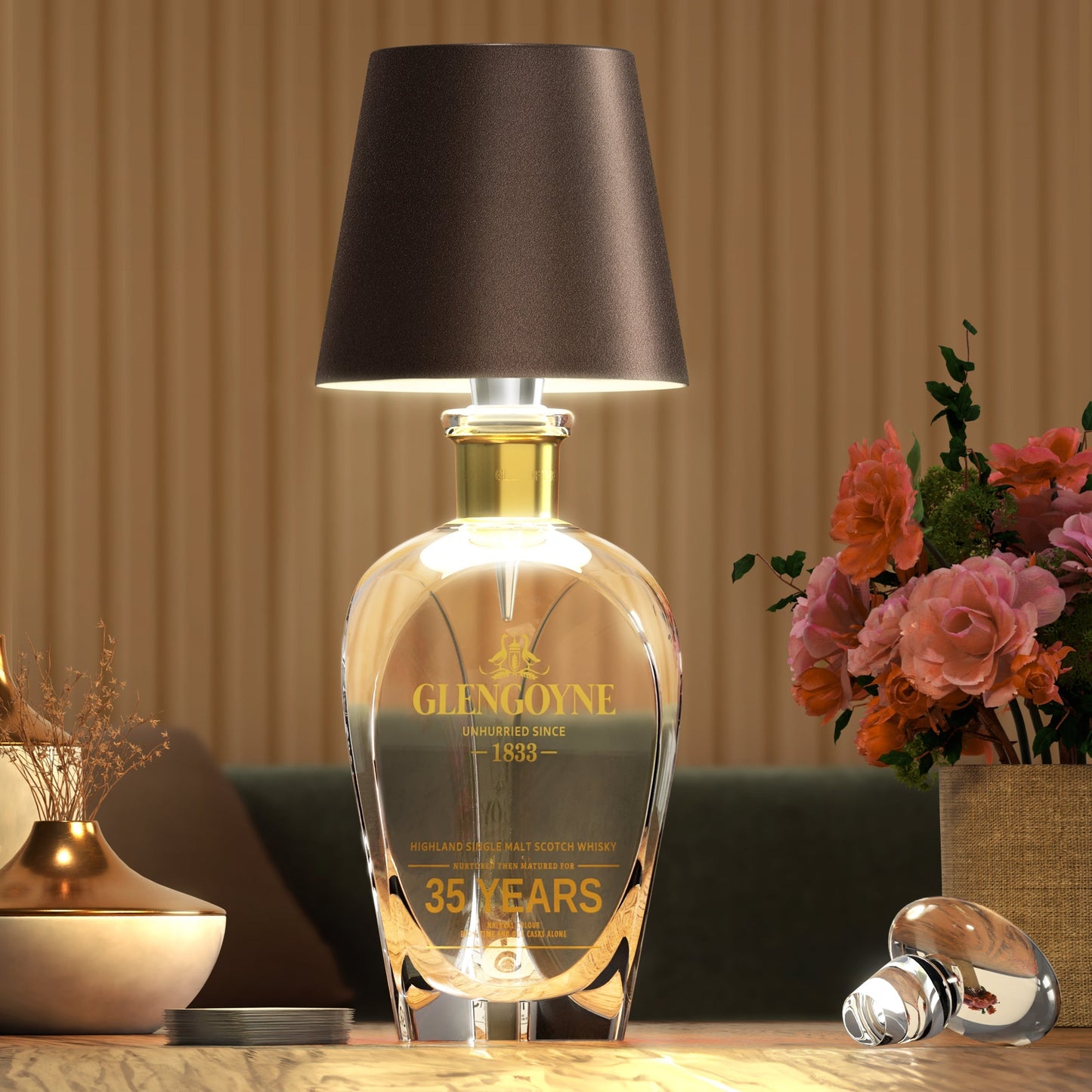RoyaleGlow Wireless Bottle Lamp - Fits Any Bottle