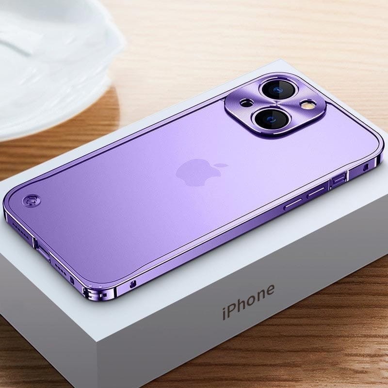 Elegant Lightweight Metal Shield Case for iPhone – Durable Protection