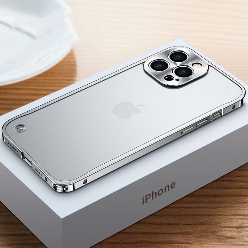 Elegant Lightweight Metal Shield Case for iPhone – Durable Protection