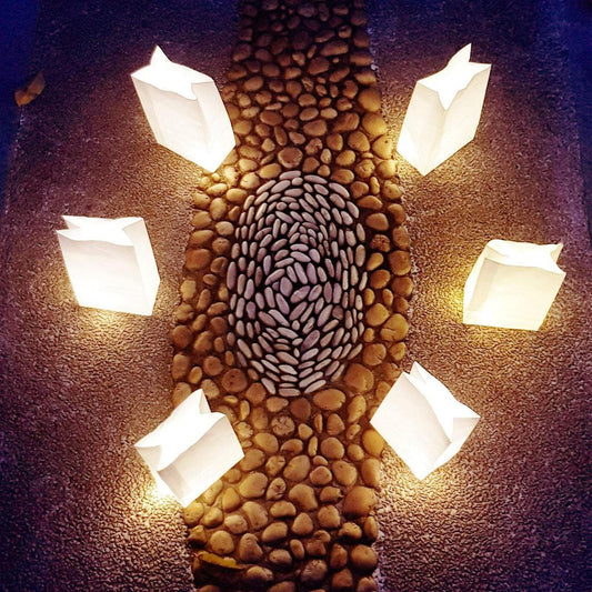 50pcs Light Up Luminaries Warm White Luminary Candle Bags With Lights-For Wedding Aisle, Rustic Wedding Decorations - If you say i do