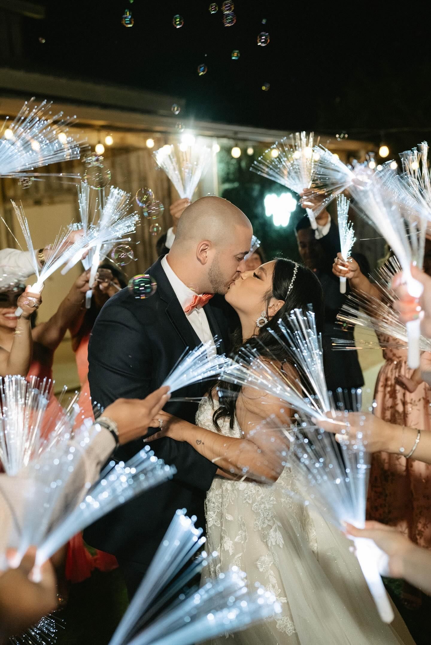 Lighted Fiber Optic Wands for Wedding Send off ideas for Your Wedding Exit