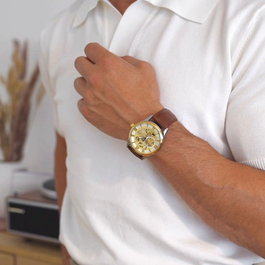 40mm Dial Automatic Stainless Steel Timepiece