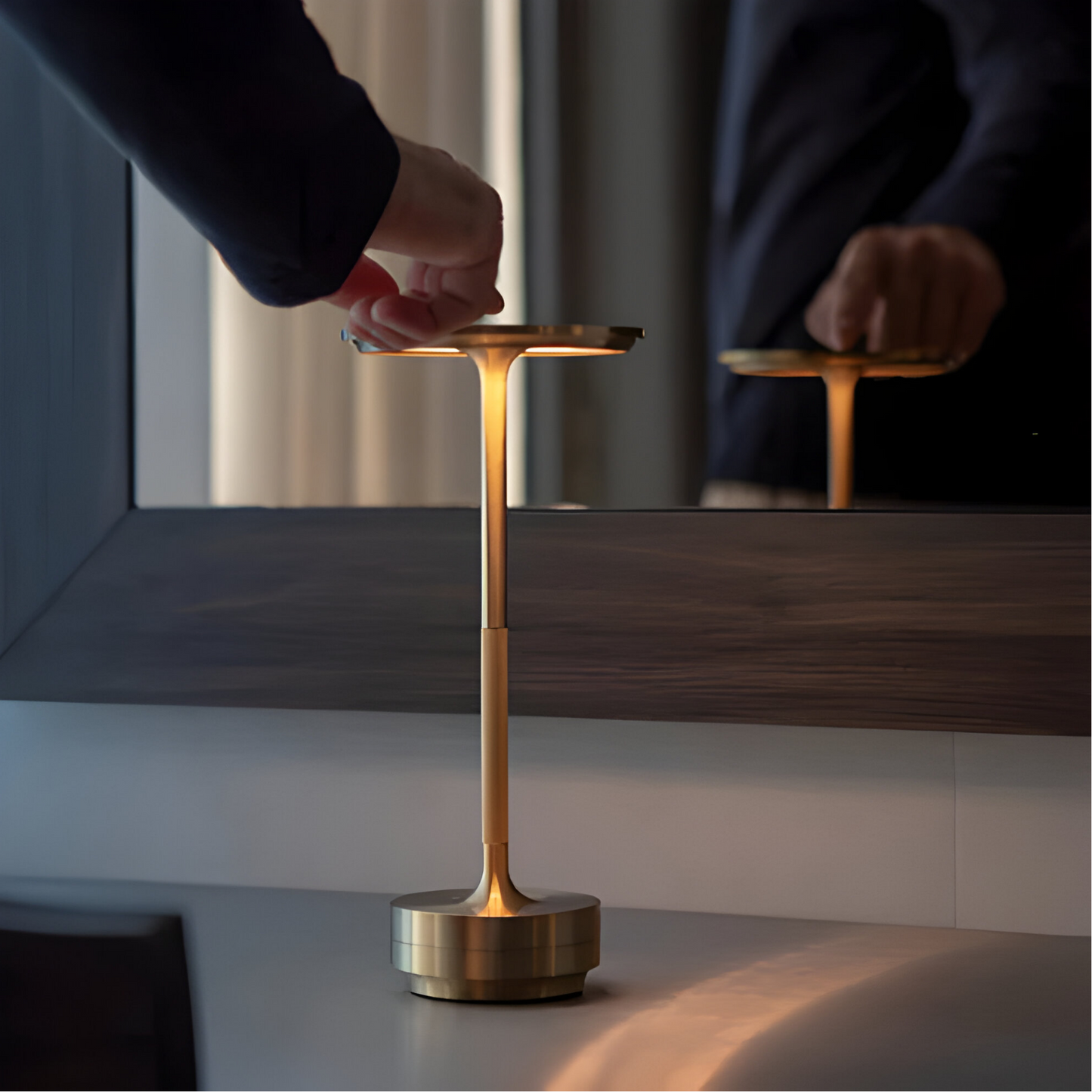 GlowLite - Cordless LED Table Lamp with Touch Dimming