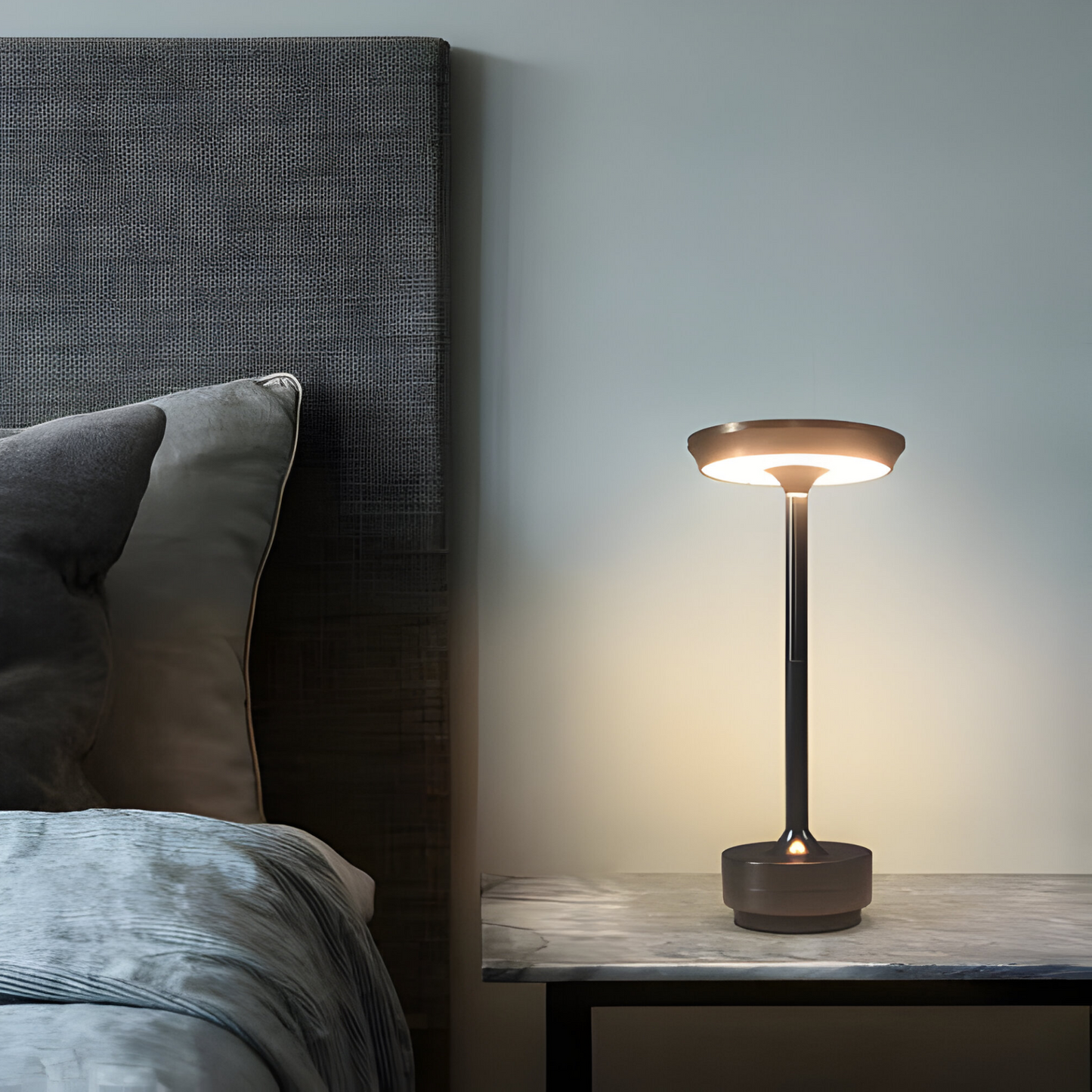 GlowLite - Cordless LED Table Lamp with Touch Dimming