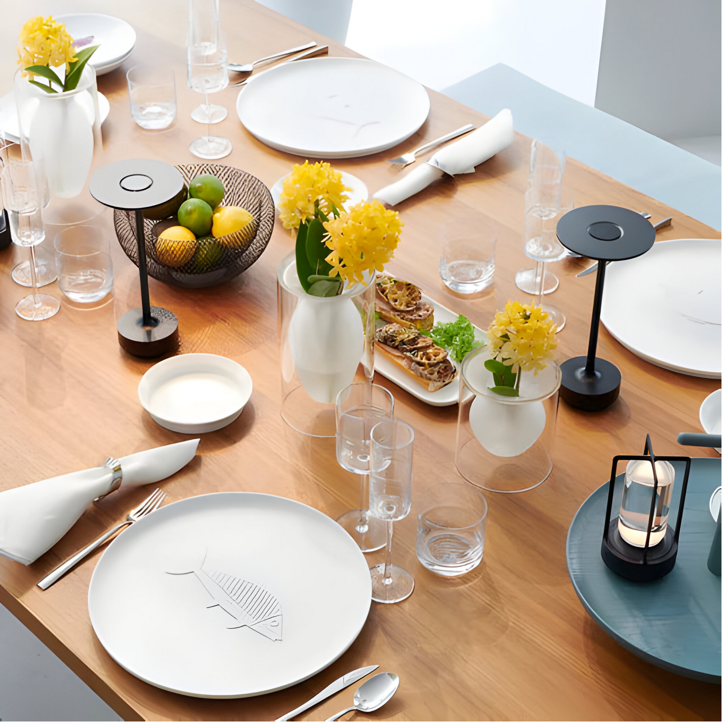 GlowLite - Cordless LED Table Lamp with Touch Dimming