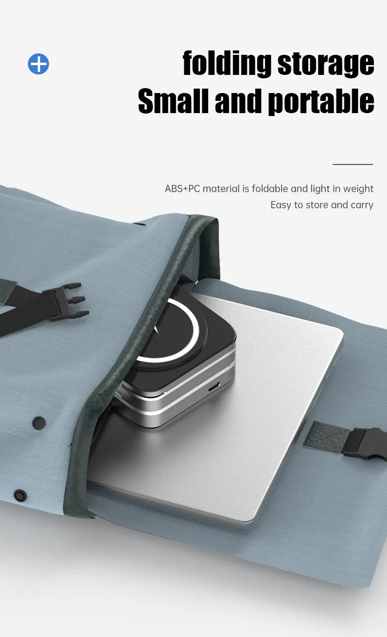 Foldable 3-in-1 Wireless Charging Dock for Phone, Watch, and Earbuds