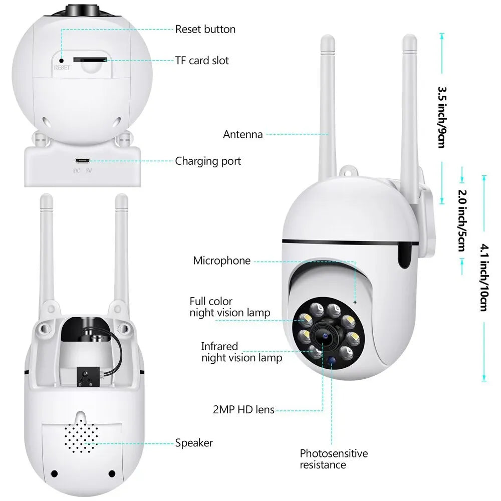Indoor Wireless Security Camera – Real-Time Smartphone Monitoring