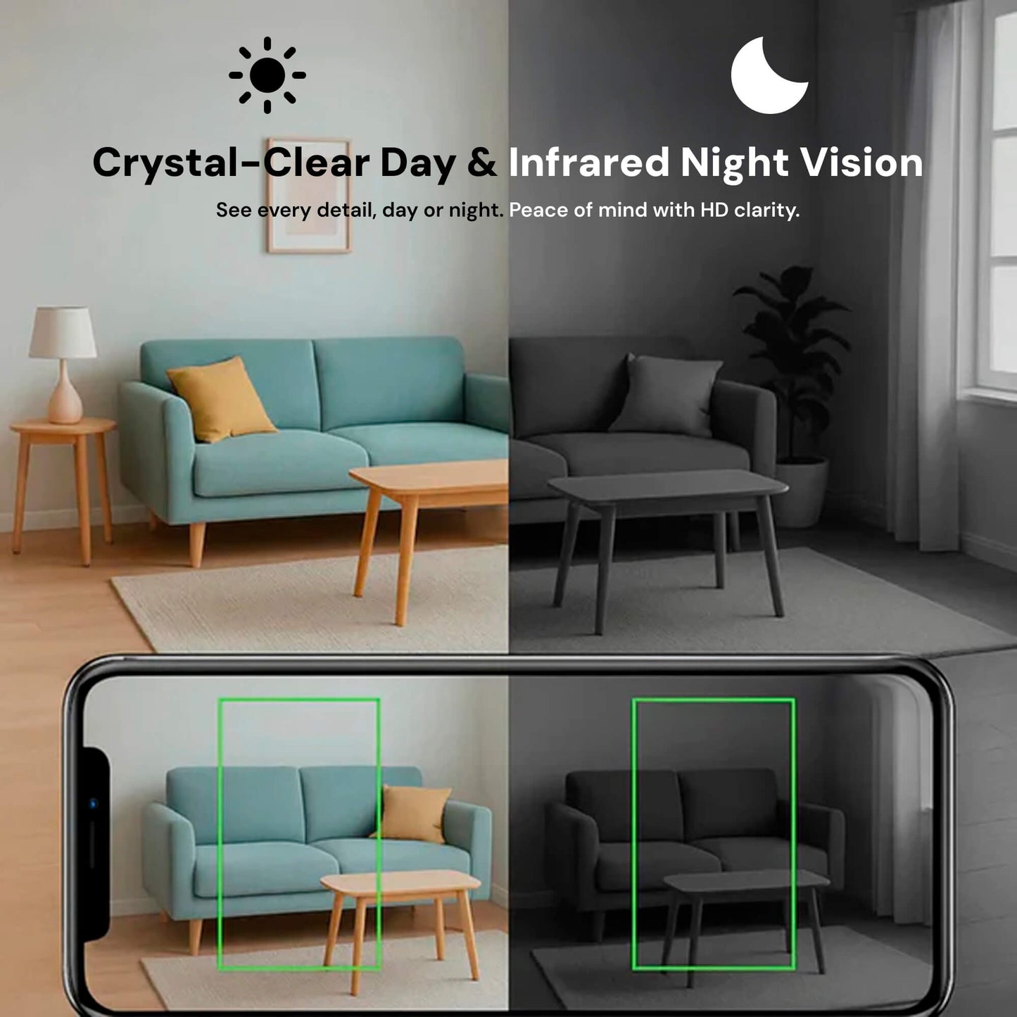 Compact Wireless Spy Camera with Audio for Caregiver Surveillance