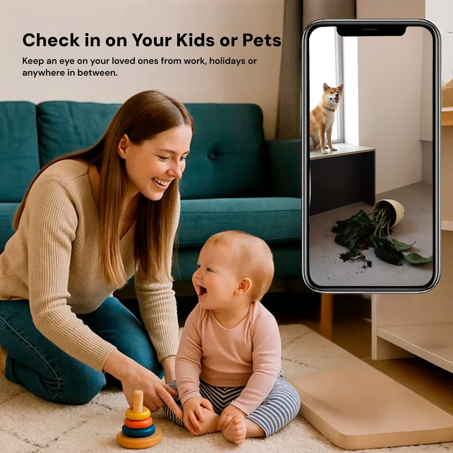 Compact Wireless Spy Camera with Audio for Caregiver Surveillance