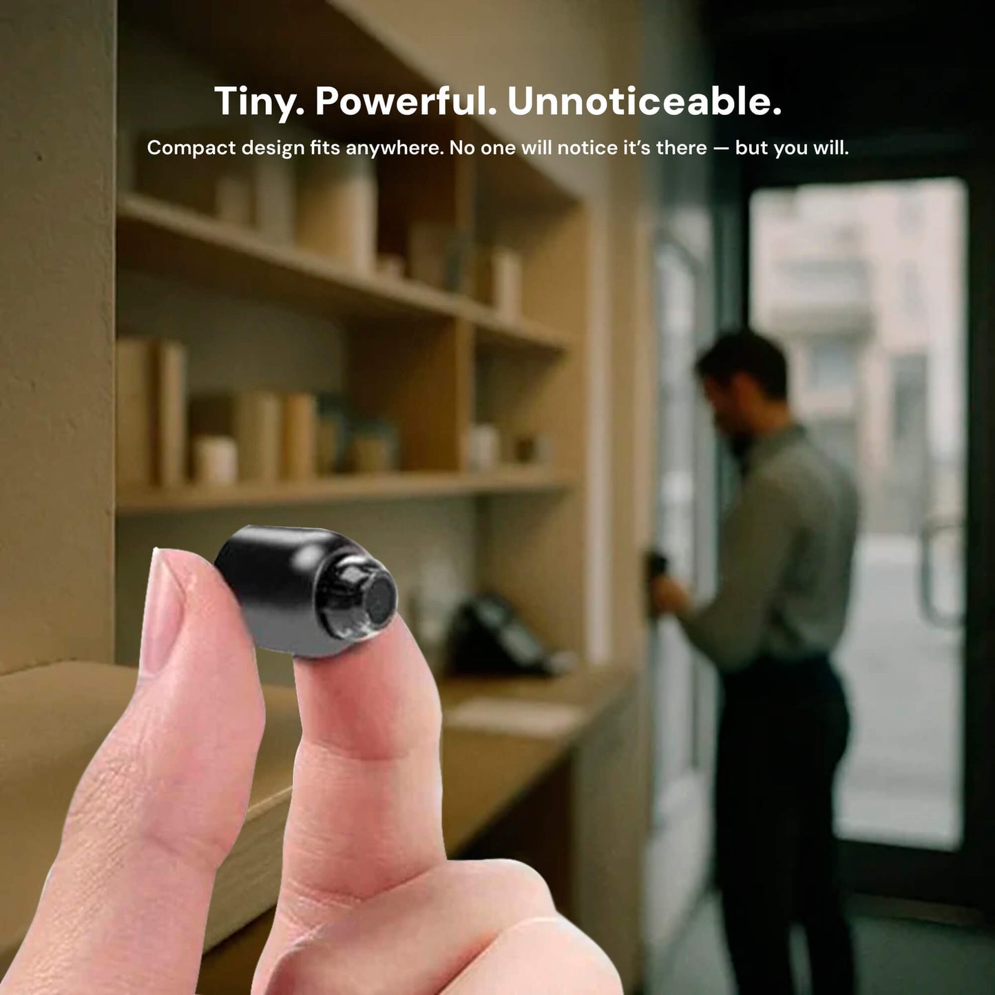 Compact Wireless Spy Camera with Audio for Caregiver Surveillance