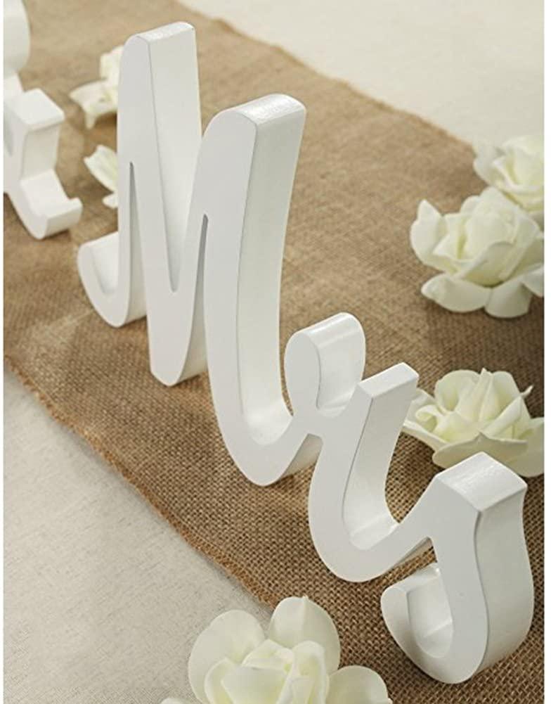 Vintage Style Mr and Mrs Sign Mr & Mrs Wooden Letters Rustic Wedding Signs for Wedding Table, Photo Props, Rustic Wedding Decorations - If you say i do