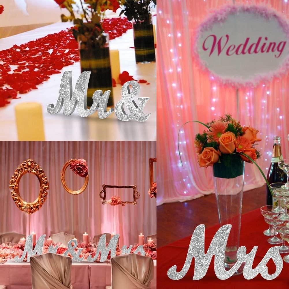 Vintage Style Mr and Mrs Sign Mr & Mrs Wooden Letters Rustic Wedding Signs for Wedding Table, Photo Props, Rustic Wedding Decorations - If you say i do