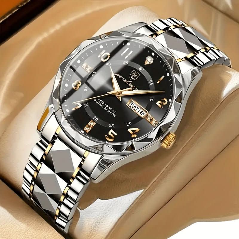 Men's Titanium Sports Watch with Chronograph and Multifunction Features