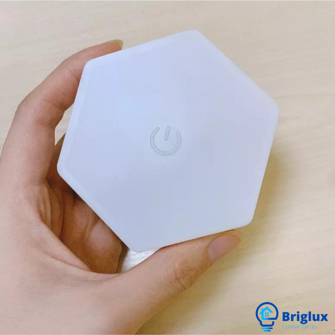 Hexagon Light Touch Sensor RGB LED Wall Lamp
