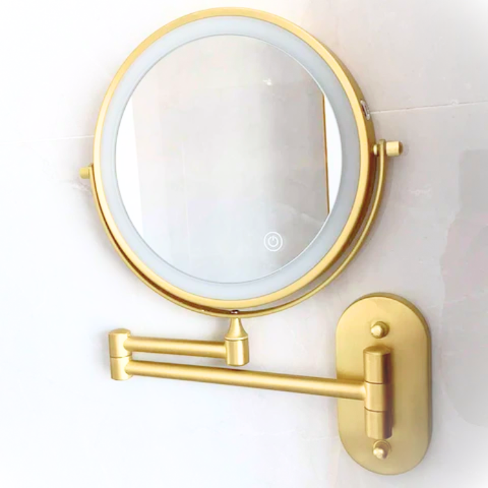 Illuminated Vanity Mirror with Adjustable Lighting for Makeup and Daily Use