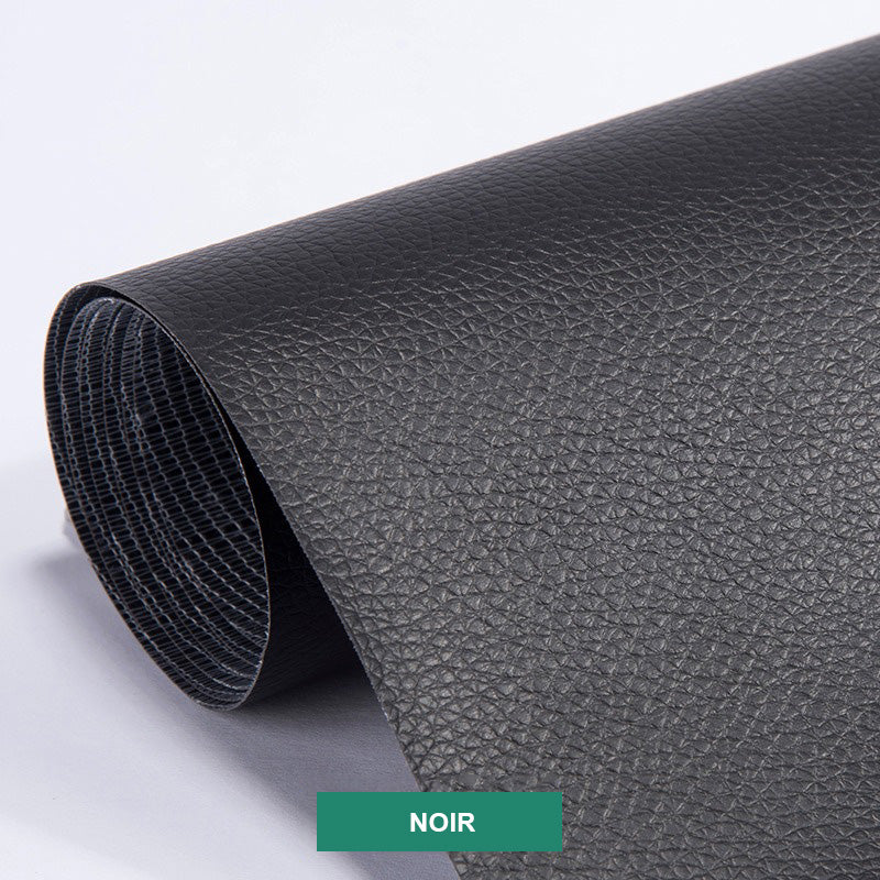 Self-adhesive leather renovation patch