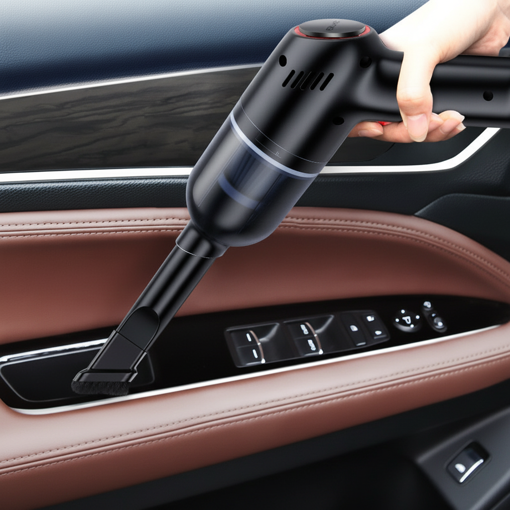 Lightweight Cordless Vacuum for Cars – Quiet Operation & Strong Suction